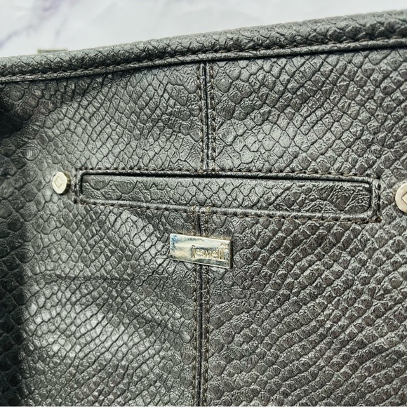 Thirty-One Jewell Townsfair Reversible Tote - City Charcoal Snakes - Picture 2 of 5